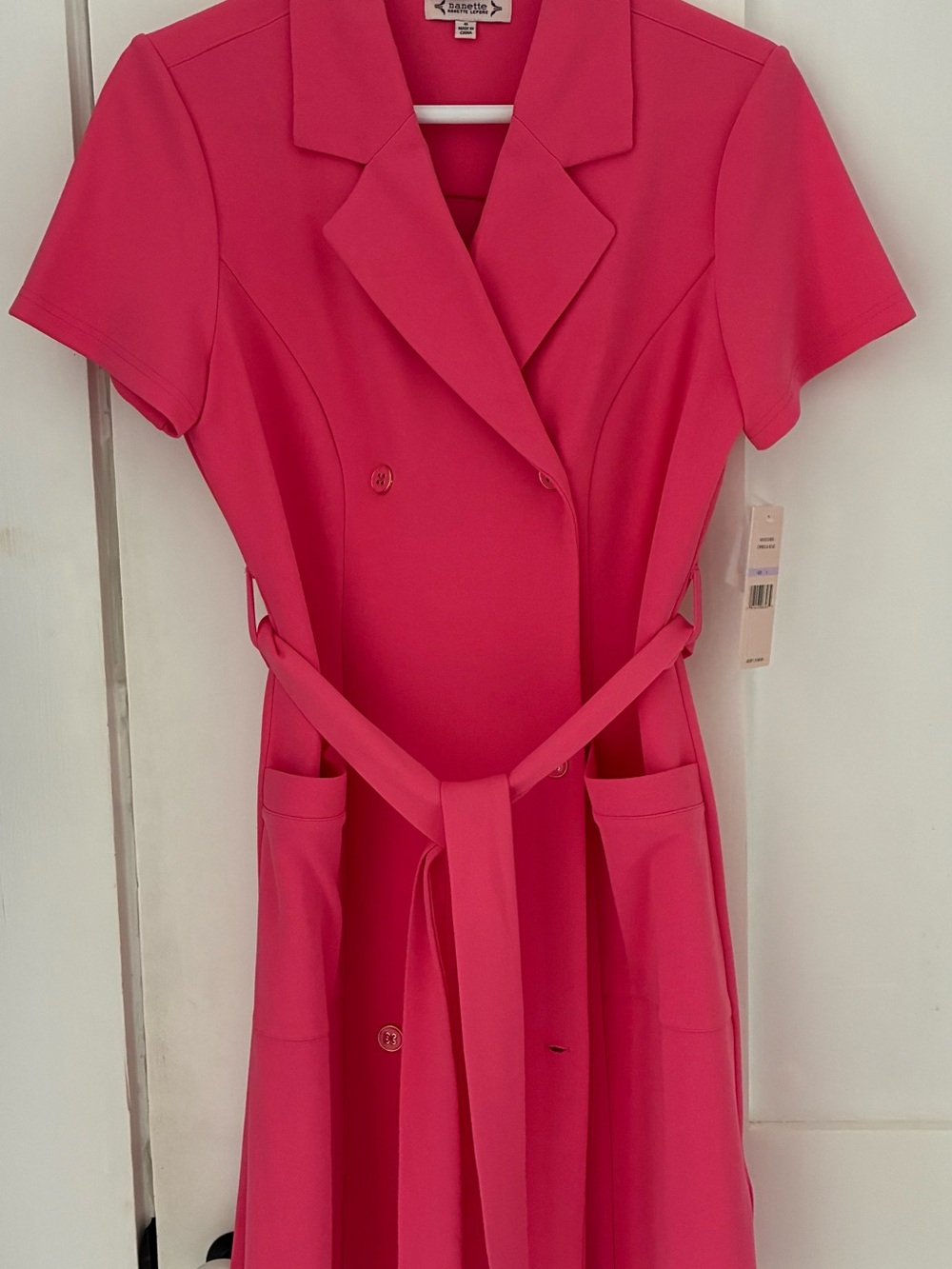 Nanette Lepore Bright Pink Tailored Blazer Dress - Picture 2 of 4